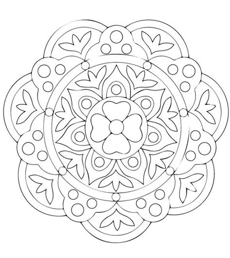 Free Printable Rangoli Coloring Pages For Your Little One