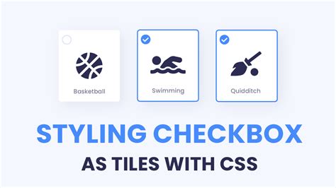 Css Custom Checkbox Styled As Tiles Coding Artist