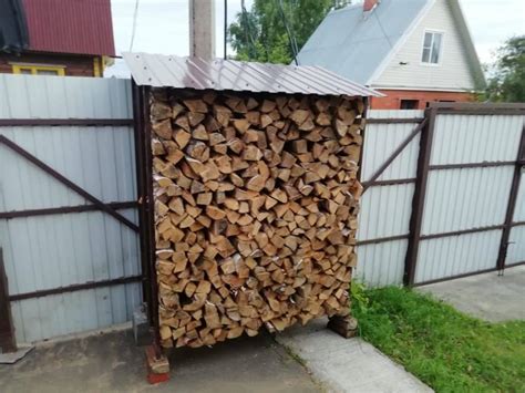 Дровник для дачи уличный из металла - купить у производителя в Москве с ...
