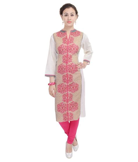 Heritage Jaipur Multicolor Straight Cotton Kurti Buy Heritage Jaipur