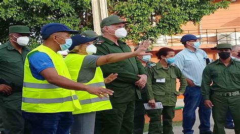 Asiste D Az Canel A Ejercicio De Simulacro Del Meteoro Teveo