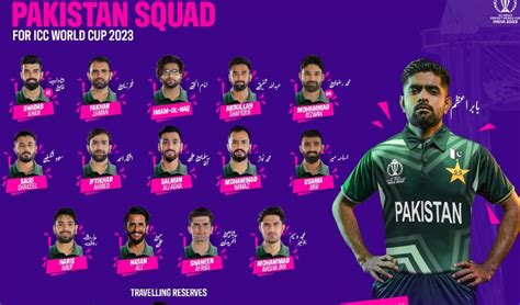 PCB announces Pakistan squad for ICC World Cup 2023