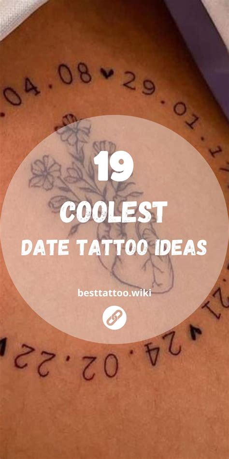 Date Tattoo Ideas For Celebrate Life S Journey With Unique Ink