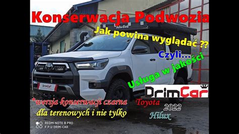 Konserwacja podwozia w jakości DrimCar Toyota Hilux 2022