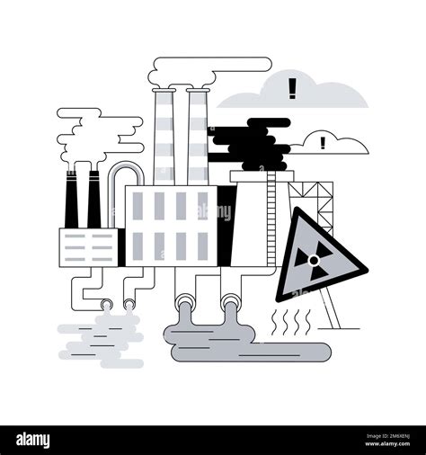 Industrial Pollution Abstract Concept Vector Illustration Polluting Industry Environmental