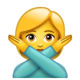 Woman Gesturing No Emoji