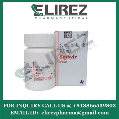 Sofosbuvir 400mg Sofovir 400 Mg Tablets 1 28 Treatment The Hepatitis