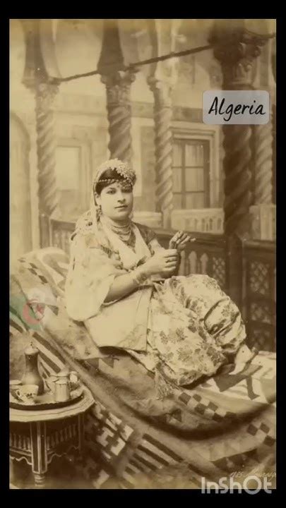 تراث الجزائر في الصور القديمة سيدة من الجزائر العاصمة سنوات 1880