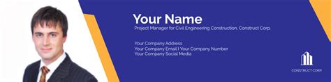 Free Civil Engineering Construction Email Signature Template Edit