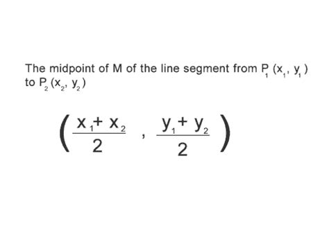 What Is The Midpoint Formula