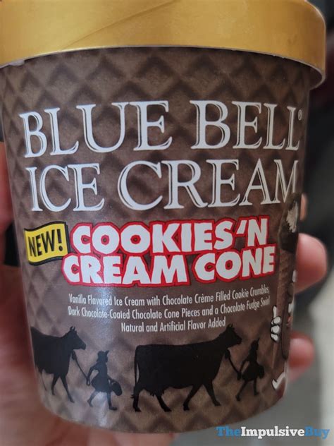 Spotted Blue Bell Cookies N Cream Cone Ice Cream The Impulsive Buy