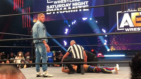 Fancam Orange Cassidy Ringside Wheeler Yuta Vs Jon Moxley Aew