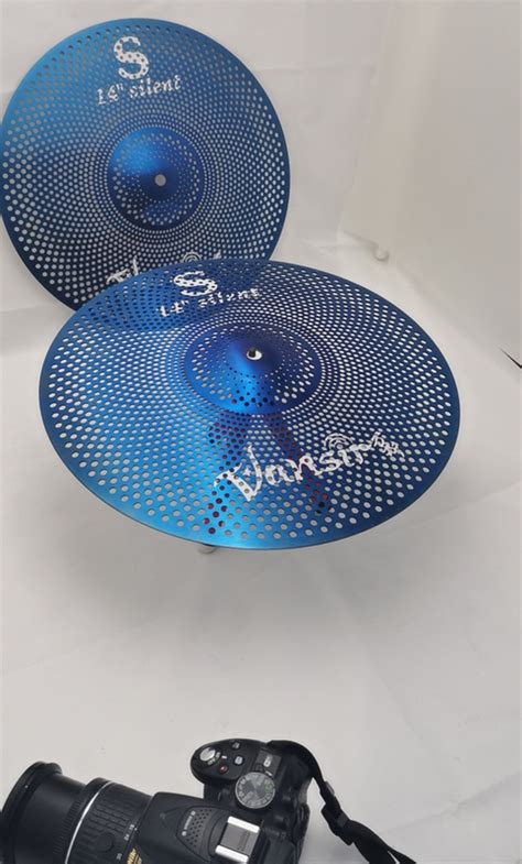 Blue Low Volume Cymbals Mute Cymbals Set 14hh16crash18crash20