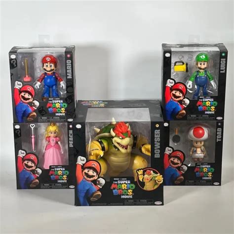 The Super Mario Bros Movie Figure Pc Set Toad Peach Luigi