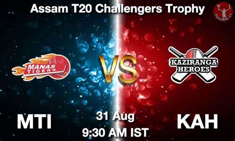 Mti Vs Kah Dream Prediction Team Live Cricket Aug