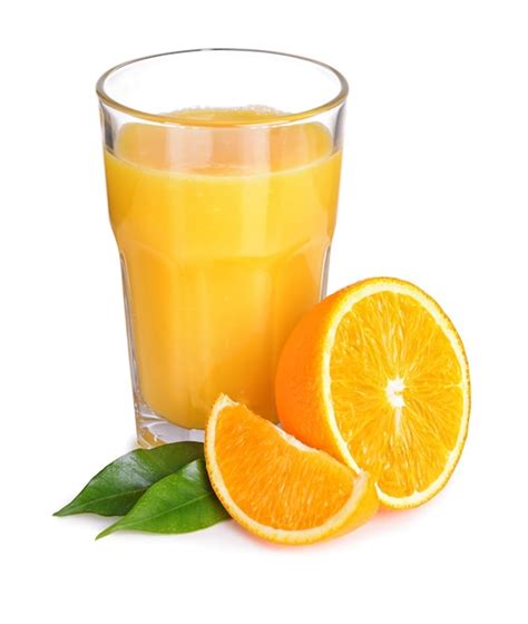 Premium Photo Glass Of Orange Juice Isolated On White