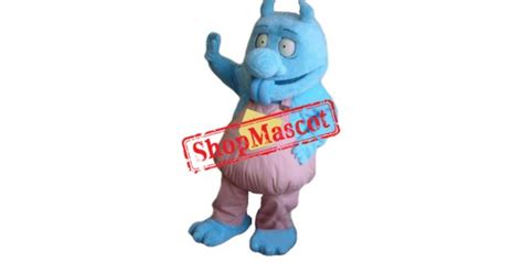 Cute Blue Monster Mascot Costume