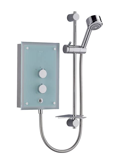 Mira Azora 98kw Electric Shower Frosted Glass 11634001 Mira