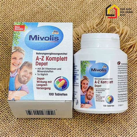 Vitamin tổng hợp Mivolis A Z Komplett Depot hộp 100V