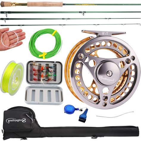 Sougayilang Fly Fishing Rod Reel Combos With Lightweight Portable Fly