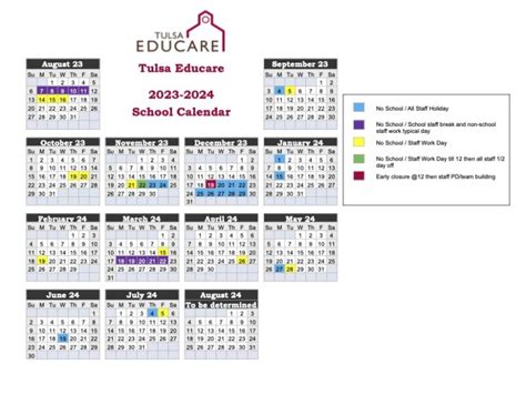 Tulsa Public Schools Calendar 2024 - Jilli Lurleen