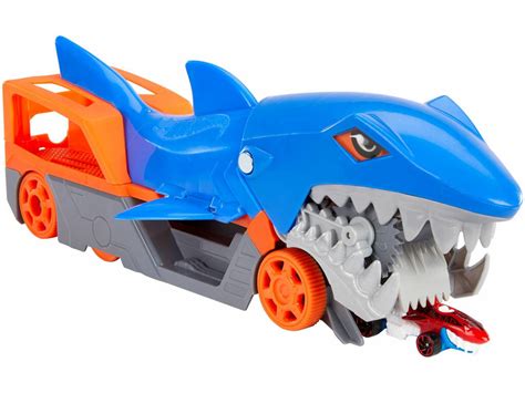 Hot Wheels Remolque de Tiburón de Transporte Mattel GVG36 Juguetilandia