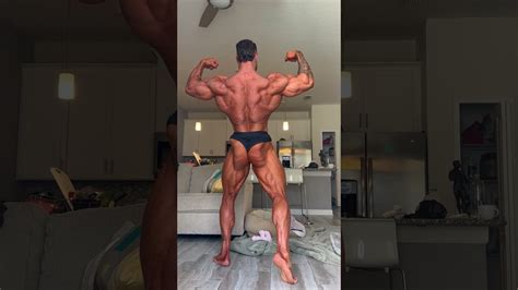 Chris Bumstead Massive Back Double Bicep Cbum Olympia Shorts YouTube