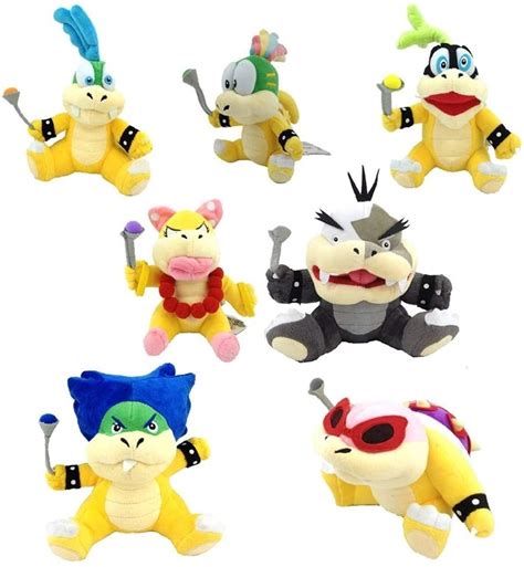 Buy 7x Super Mario Bros Koopalings Plush Toy Bowser Lemmy Larry Roy