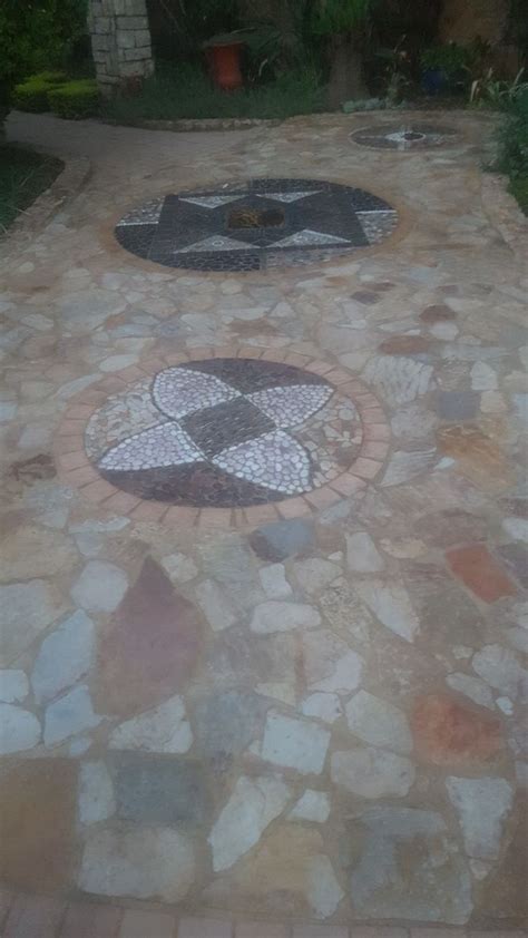 Pebble Mosaics By Sp Botha Owner Of Designer Gardens Landscaping