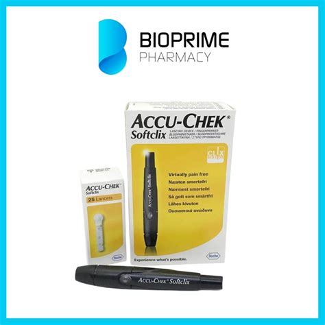 Accu Chek Softclix Kit 1 Lancing Device 25 Softlix Lancets Shopee