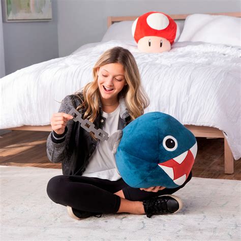 Tomy Club Mocchi Mocchi 15 Inch Super Mario Chain Chomp Mega Plush T12410 Best Buy