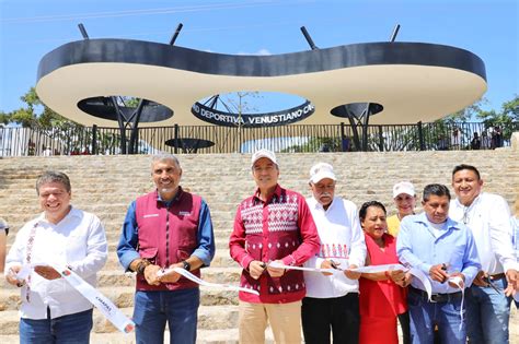 Rutilio Escandón inaugura construcción de Unidad Deportiva en