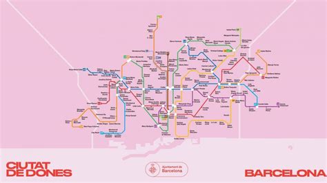 El Mapa Del Metro De Barcelona Con Nombres De Mujeres Que Han Dejado