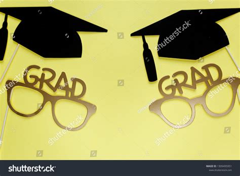 Creative Background Photobooth Props Graduation Hats Stock Photo ...