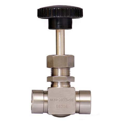 Merit Brass TNVVF 04 1 4 FNPT X 1 4 FNPT 316 Vee Stem Needle Valve