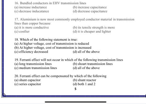 Solved 16 Bundled Conductors In Ehv Transmission Lines A