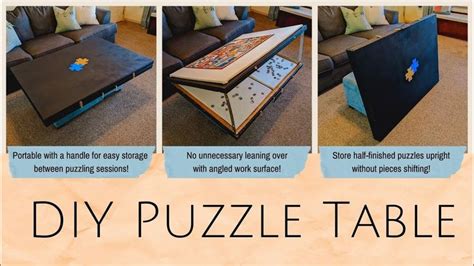 Diy Jigsaw Puzzle Table Full Tutorial For Portable Inexpensive