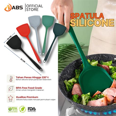 Jual Abs Tkis Spatula Masak Bahan Silikon Premium Kualitas Food Grade