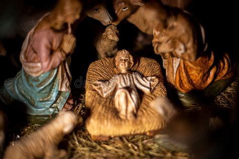 Christmas Nativity Scene with Holy Family Stock Image - Image of christmas, religion: 259764275