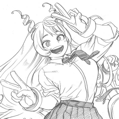 Nejire Hado Pfp Icon In Icon Female Sketch Art