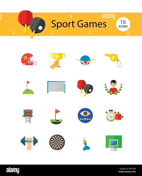 Sport Games Icon Set Stock Vector Image And Art Alamy