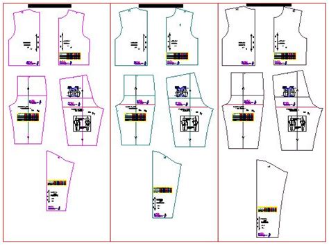 Patrones base para diseño de ropa de niño en autocad para imprimir