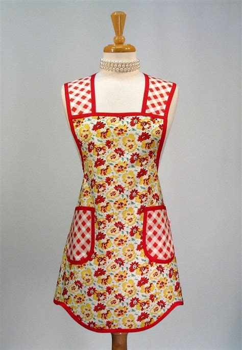 Womens Full Apron Retro Vintage Inspired Everyday Etsy