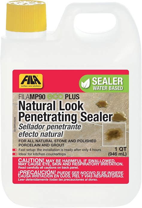 FILA Natural Stone Sealer MP90 Eco Plus 1 QT Natural Look Sealer And