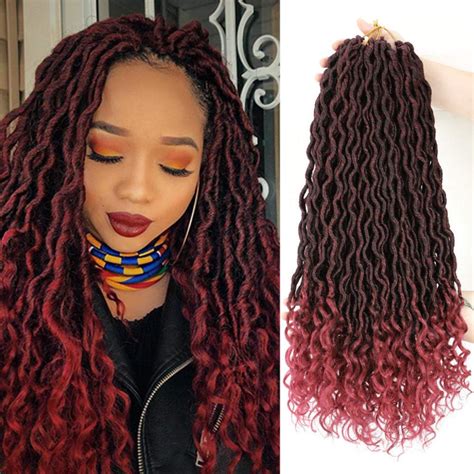 Lihui Goddess Locs Crochet Hair Curly Goddess Faux Locks Crochet Hair