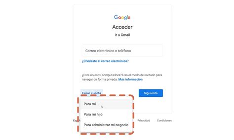 crear cuenta de gmail