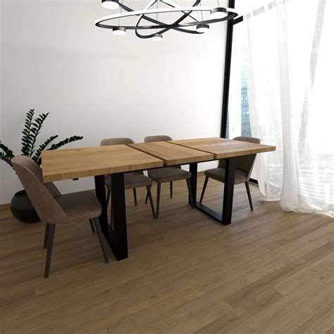 Stylish Folding Table Made from Natural Wood