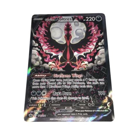 Mavin Galarian Moltres V Alternate Full Art Chilling Reign Ultra Rare