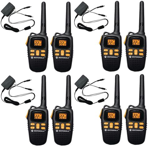 Motorola Mr355r 4 Pack Hunting 2 Way Radios Vox Headset Bundle