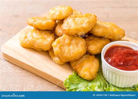 Chicken nuggets with sauce stock photo. Image of nugget - 140461148